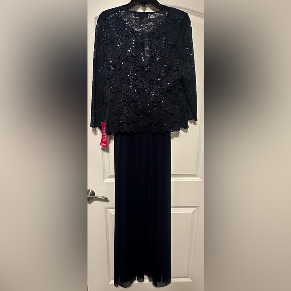 Jessica Howard Formal Dress Sleeveless & Jacket Sequin Accent (New with tags) - Picture 2 of 10